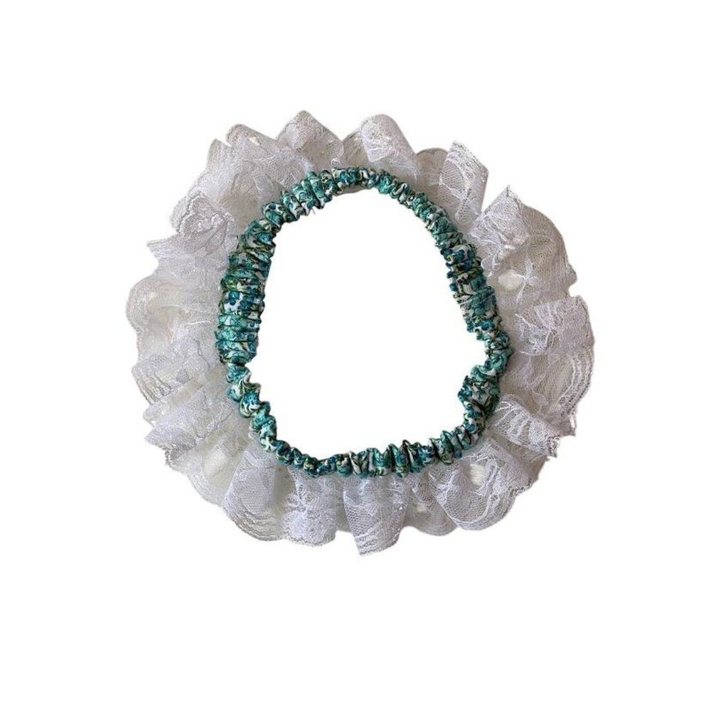 holy work lace garter handmade by yours truly 🖤